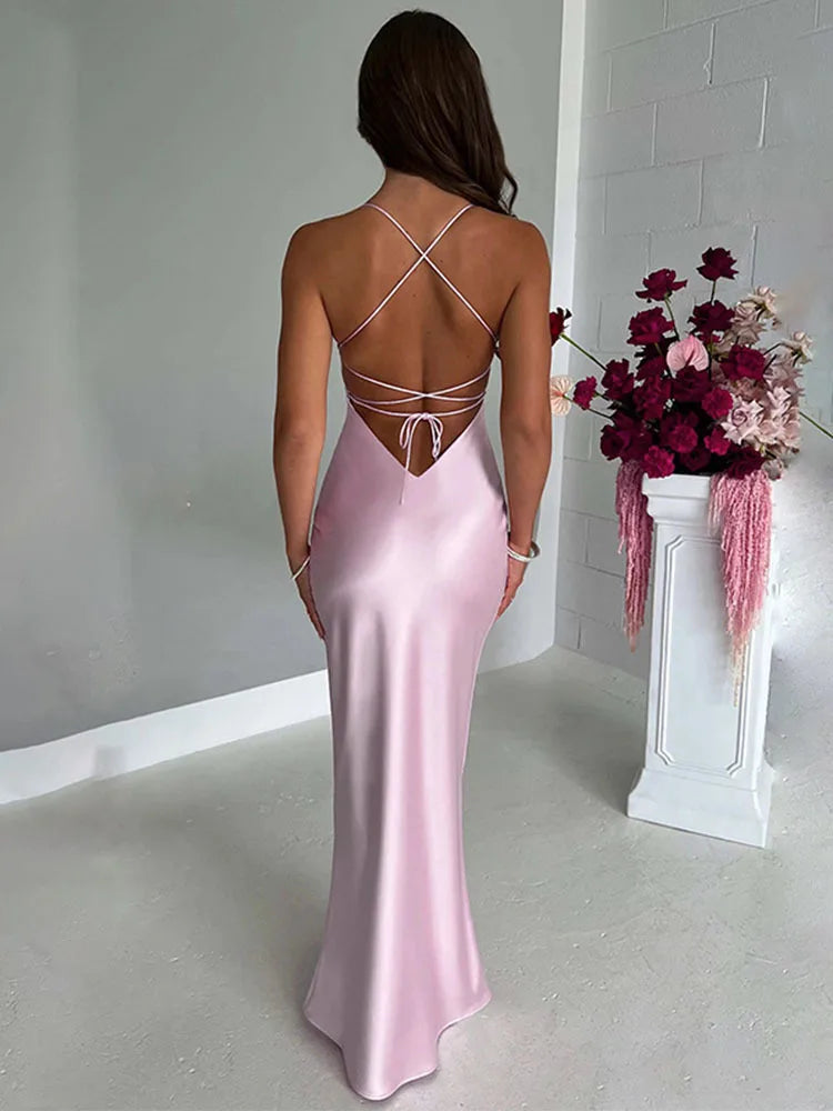 Backless Slim Sexy Dress Women